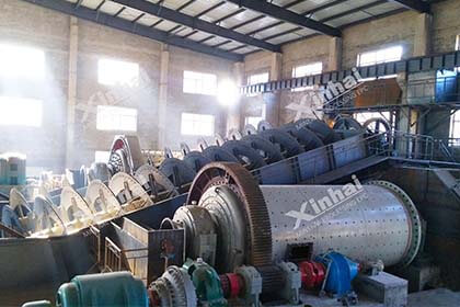 Ball mill in the plant